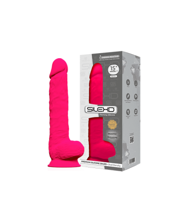 SILEXD DILDO SILICONA MODEL 1 15" ROSA