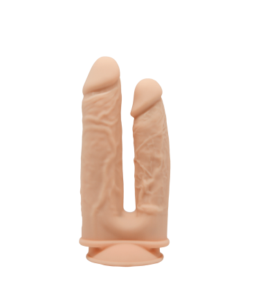SILEXD DILDO SILICONE DOPPIA PENETRAZIONE 7" + 8" CON VIBRAZIONE USB + TELECOMANDO LRS