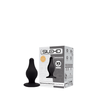 SILEXD PLUG SILICONA MODEL 2 2'5" XS NEGRO
