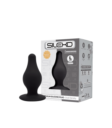 SILEXD PLUG SILICONE PLUG MODEL 2 4" L BLACK