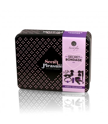 KIT BONDAGE DA 8 PEZZI - VIOLA E NERO