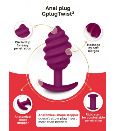 GPLUG TWIST 2 FUCSHIA NOVIBRO