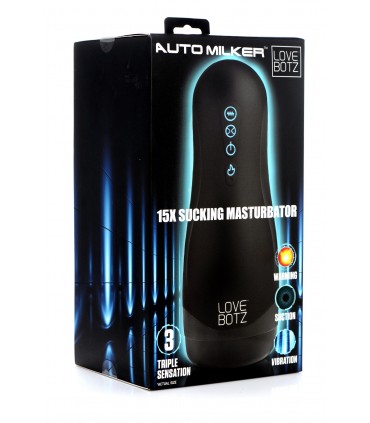 THE MILKER SUPREME MASTURBATOR 15X VIBRATION AND SUCTION