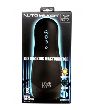 DER MILKER SUPREME MASTURBATOR 15X VIBRATION UND SAUG