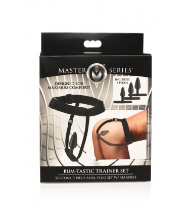 SET 3 PLUGS SILICONA C/ ARNÉS