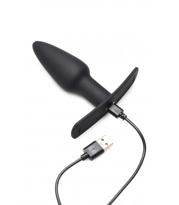 VIBRATOR PLUG W/ SILICONE CONTROL AND W/ HARNESS