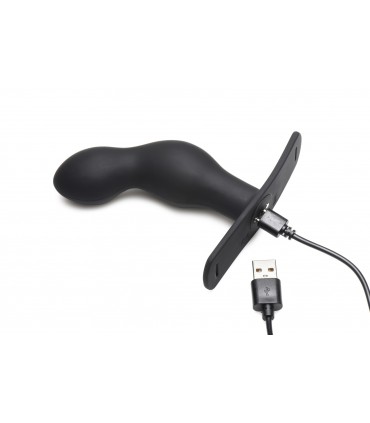 PLUG PROSTÁTICO VIBRADOR C/ MANDO SILICONA Y C/ ARNÉSS