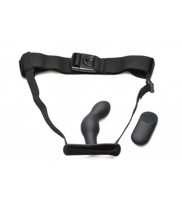 PLUG PROSTÁTICO VIBRADOR C/ MANDO SILICONA Y C/ ARNÉSS