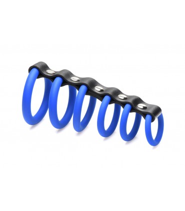 ANELLI X 6 PENE BLU CASTITÀ