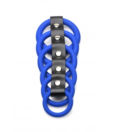 ANELLI X 6 PENE BLU CASTITÀ