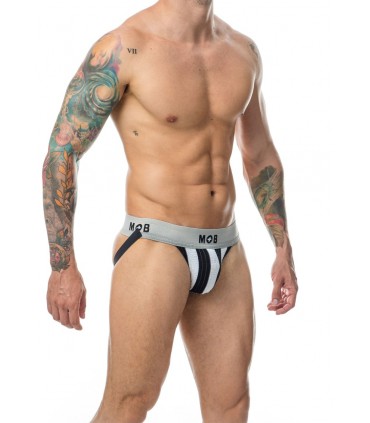 JOCKSTICK DE SPORT BLANC-NOIR XXL