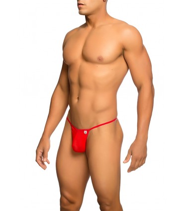 RED MESH THONG L/XL