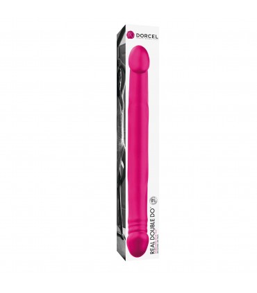 REAL DOUBLE SILICONE DILDO DOUBLE DO MAGENTA