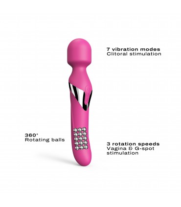 MASAJEADOR VIBRADOR DUAL ORGASMS ROSA