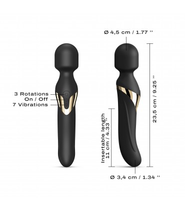 MASAJEADOR VIBRADOR DUAL ORGASMS GOLD