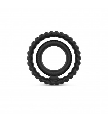 ANELLO IN SILICONE DOPPIO ANELLO PENE-TESTICOLI