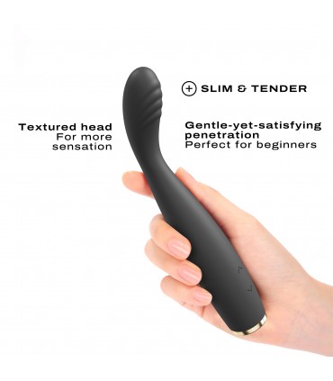 G-SLIM BLACK RECHARGEABLE VIBRATOR