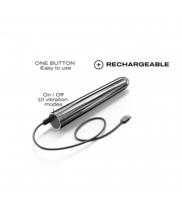 WIEDERAUFLADBARER VIBRATOR SILVER STAR