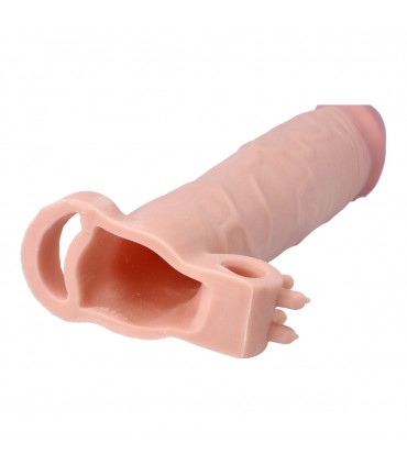 FUNDA PENE REALÍSTICA S5 FLESH 19 CM C/ VIBRACIÓN