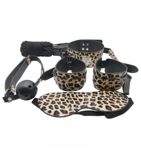 LEOPARD-BDSM-KIT X 7-TEILIG