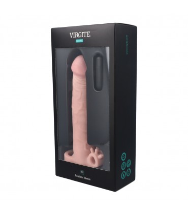 FUNDA PENE REALÍSTICA S5 FLESH 19 CM C/ VIBRACIÓN
