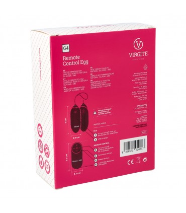 HUEVO VIBRADOR G4 RECARGABLE NEGRO