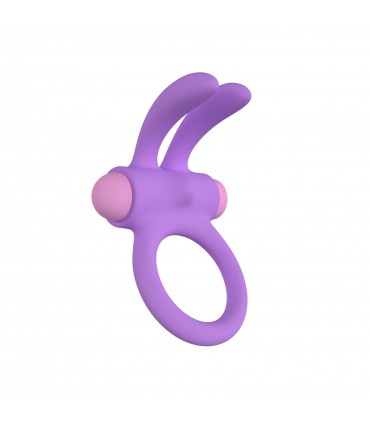ANILLO VIBRADOR RINY C/ MANDO SILICONA LILA USB