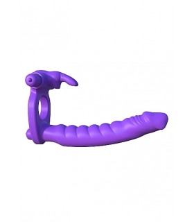 SILICONE DOUBLE PÉNÉTRATEUR LAPIN VIOLET