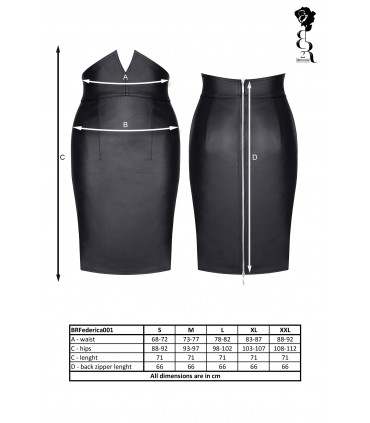 FEDERICA SKIRT BLACK XL