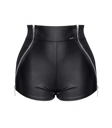 MONICA SHORT WITH ZIPPERS BLACK XXL