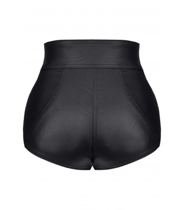 MONICA SHORT CON CERNIERE NERO L