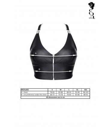 CANOTTA ZITA CON CERNIERA NERA XL