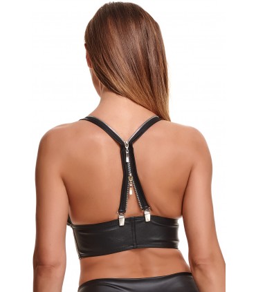 CANOTTA ZITA CON CERNIERA NERA XL