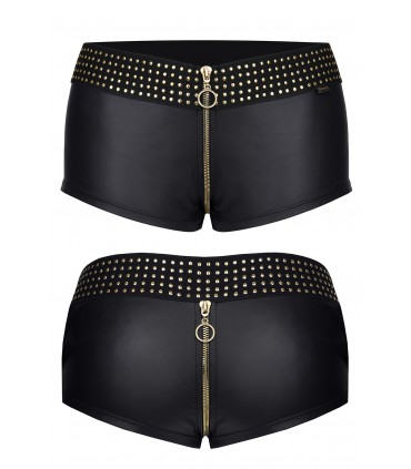 MICHELLE SHORT CON CERNIERA NERO XL