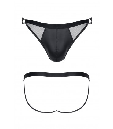 GIACCA EFFETTO BAGNATO CON GRIGLIA NERA XL