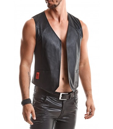 GILET OLIVER NERO CON REGOLAZIONE SCHIENALE S