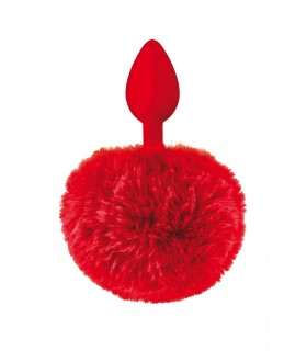 PLUG SILICONA POMPÓN ROJO