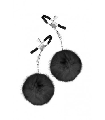 PINZAS REGULABLES C/ POMPÓN NEGRA