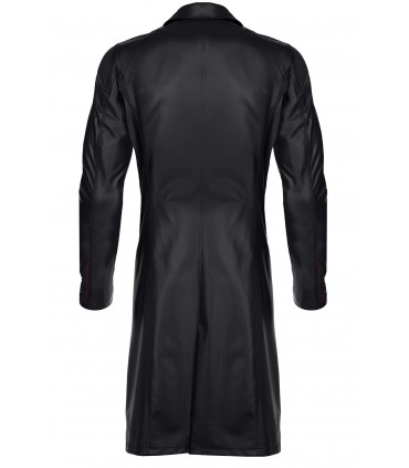SERGIO WETLOOK TRENCHCOAT SCHWARZ L