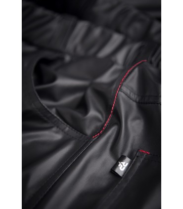 VITTORIO WETLOOK-HOSE MIT TASCHEN SCHWARZ L