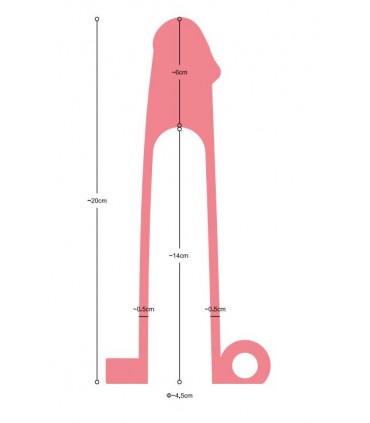 FUNDA PENE REALÍSTICA S6 FLESH 21 CM C/ VIBRACIÓN