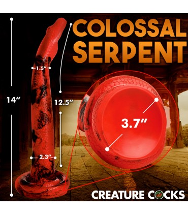 KING COBRA GRANDE DILDO IN SILICONE 35,5 CM