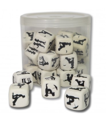 DADOS POSTURA BLANCO 25 UND