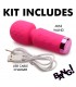 MINI BAGUETTE DE MASSAGE RECHARGEABLE EN SILICONE ROSE