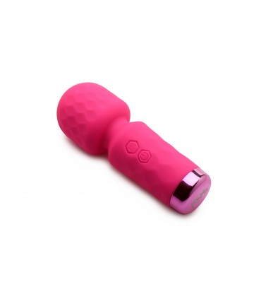 MINI BAGUETTE DE MASSAGE RECHARGEABLE EN SILICONE ROSE