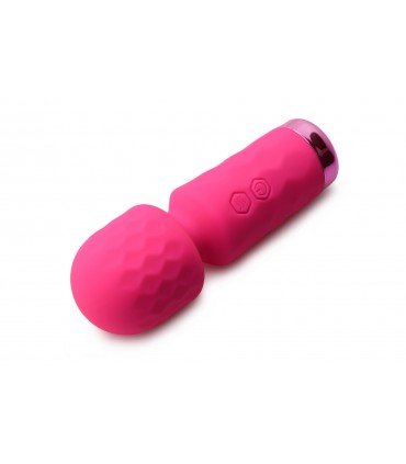 MINI BAGUETTE DE MASSAGE RECHARGEABLE EN SILICONE ROSE