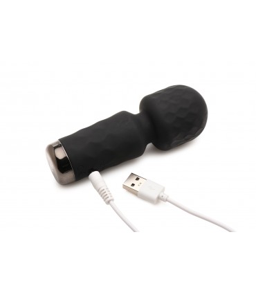 MINI BAGUETTE DE MASSAGE RECHARGEABLE SILICONE NOIR