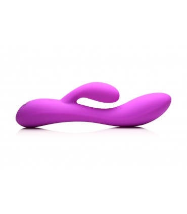 VIBRATORE FLESSIBILE IN SILICONE RICARICABILE RABBIT VIOLA
