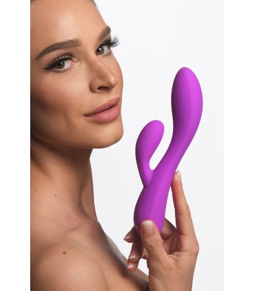 VIBRATORE FLESSIBILE IN SILICONE RICARICABILE RABBIT VIOLA