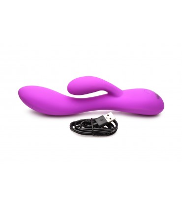 VIBRATORE FLESSIBILE IN SILICONE RICARICABILE RABBIT VIOLA